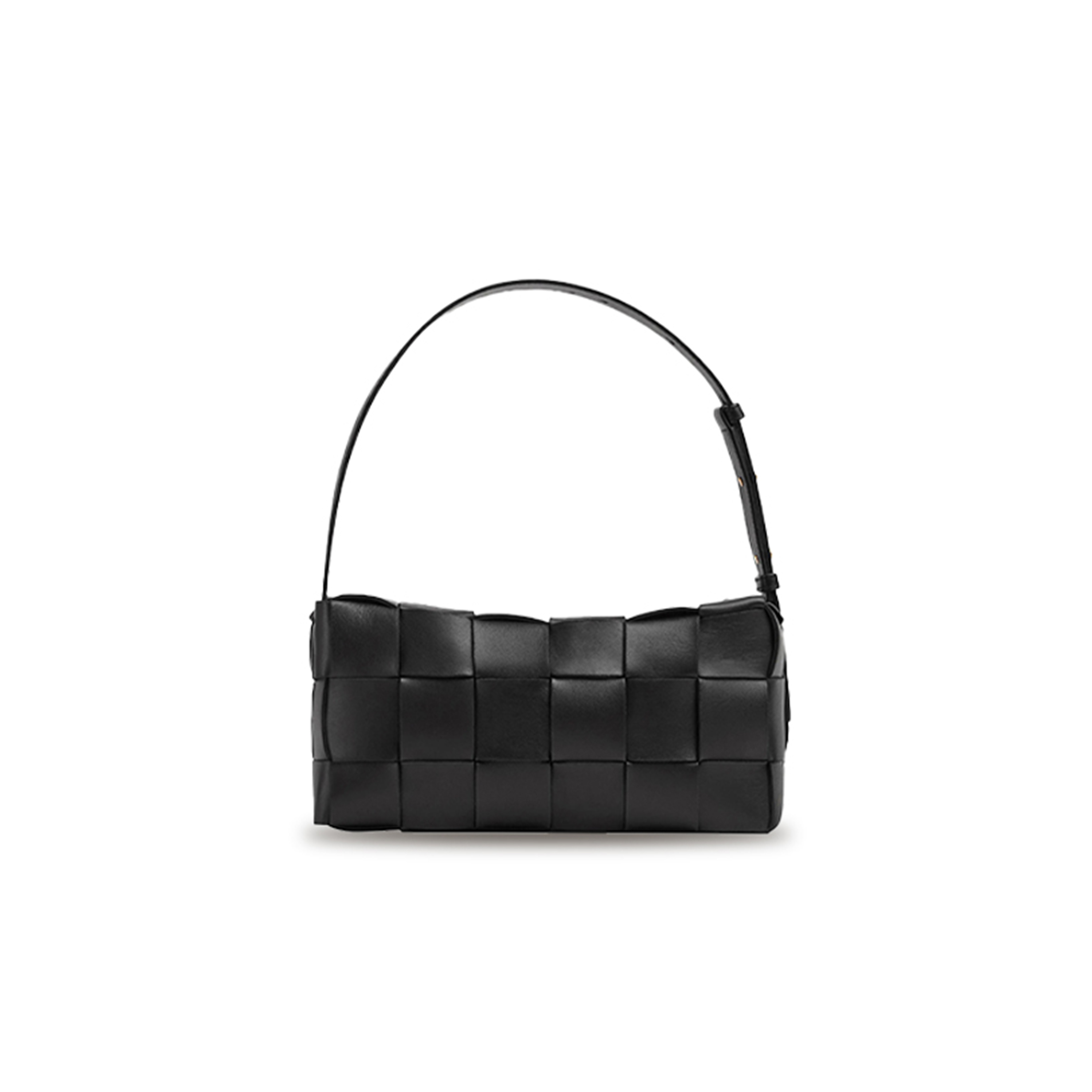 bo*te*ga ve*ne*ta bR1ck cassette 18-check gold-finish intreccio zipper leather 709360vmay18425 (28*14*10cm)